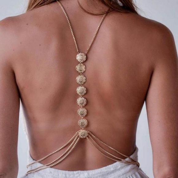 Boho Gold Beach Body Bikini Chain Jewelry - Picture 2 of 4